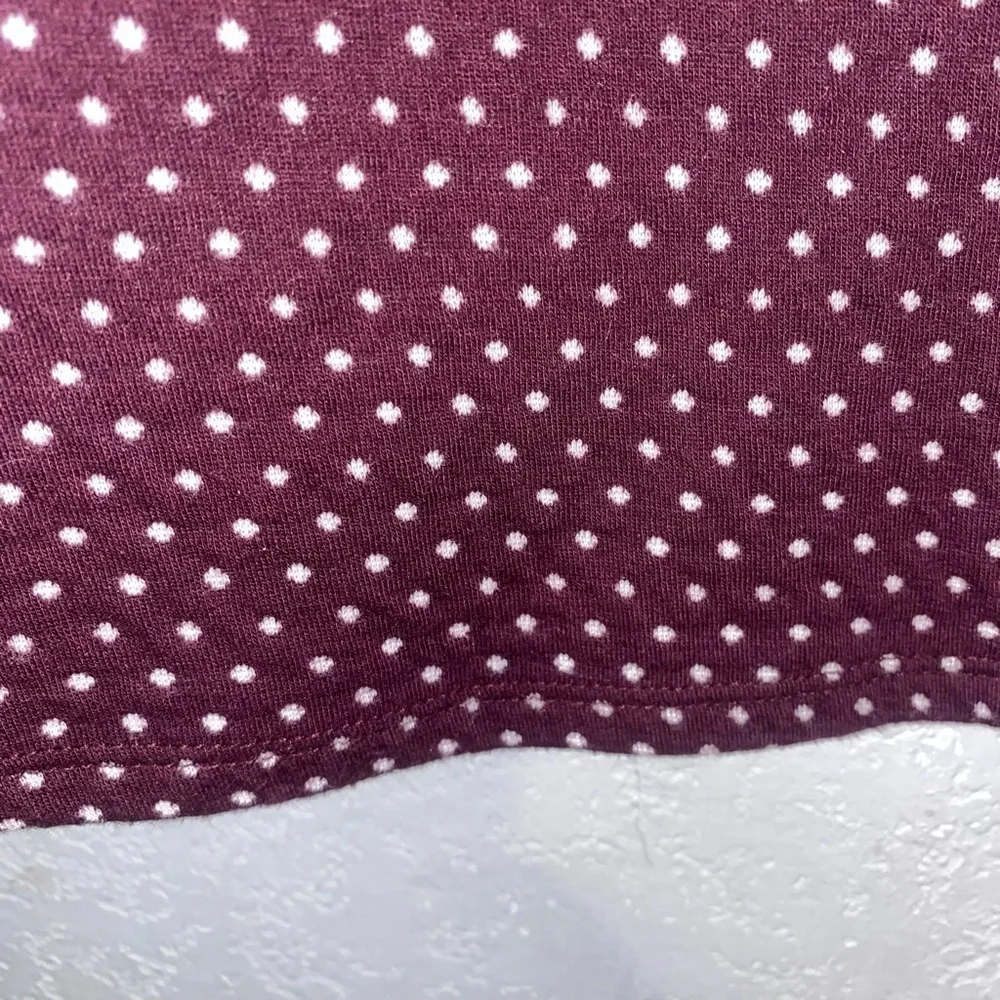 Harper Canyon Maroon Polka Dot Sweater Dress